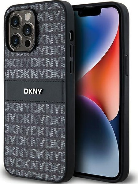 Mbulesë telefoni DKNY PU Leather, për iPhone 14 Pro Max, e zezë