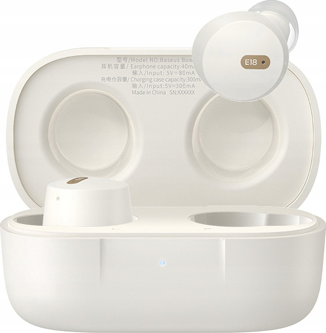 Kufje pa tela Baseus Bowie E18, TWS, Bluetooth 5.3, të bardha