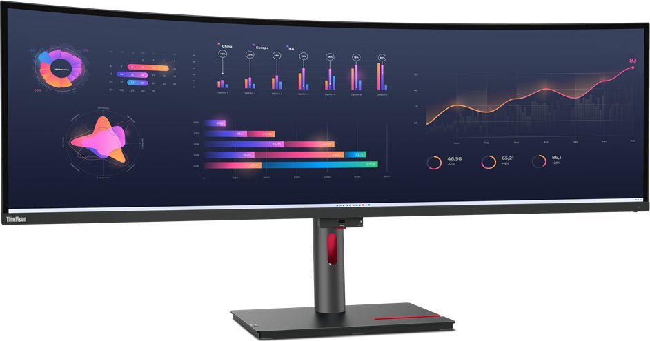 Monitor Lenovo ThinkVision P49w 30, 49", DQHD 5120 x 1440, i zi