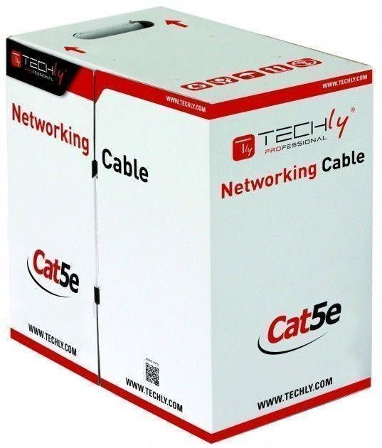 Kabllo Techly Cat 5e F/UTP me çift të përdredhur, 305m