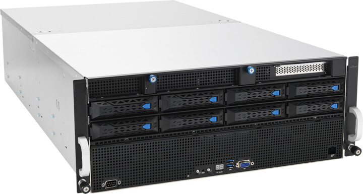 Server ASUS ESC8000A-E11 / 3000W, EPYC, LGA4094, 32x RAM, 8x3,5 "/ 2,5" SATA / SAS + 2xNVMe Hot-swap, 3000W, 4U