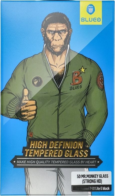 Xham mbrojtës 5D Mr. Monkey Glass për iPhone 15 Plus, full cover, 0.26mm, transparent