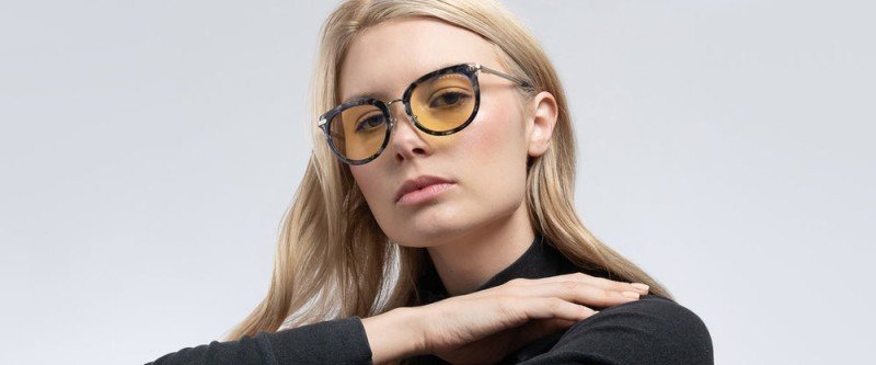 Syze kompjuteri Gunnar Lahti Poseidon Clear, lente kundër dritës blu, kornizë plastike, transparente