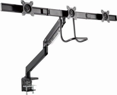 Mbajtës monitori Gembird Desk mount, për 3 monitorë, 17" - 27"
