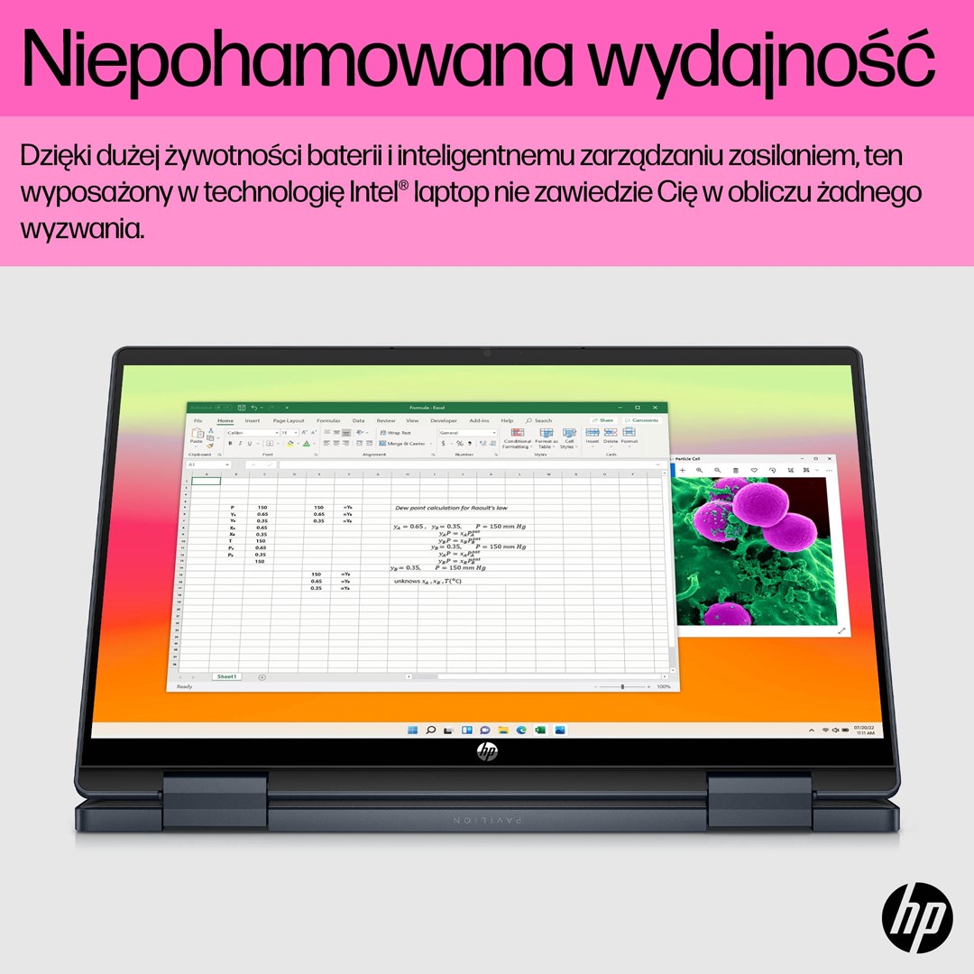 Лаптоп HP Pavilion x360, 14", Intel i5-1235U, 16 GB RAM, 512 GB SSD, црн