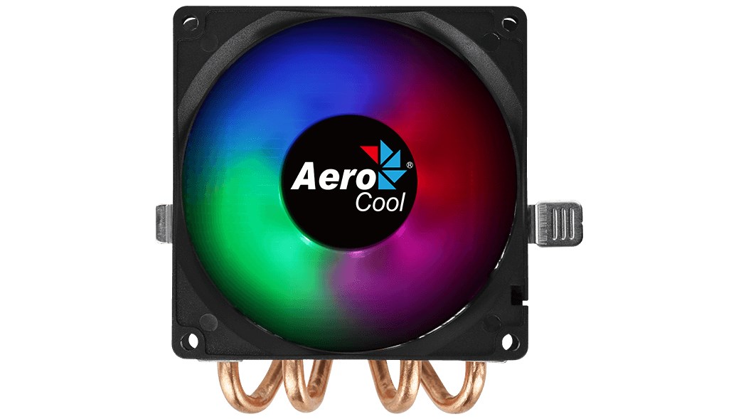Ftohës procesori AeroCool Air Frost 4 RGB, 4 tuba termikë, 125W TDP, i zi 