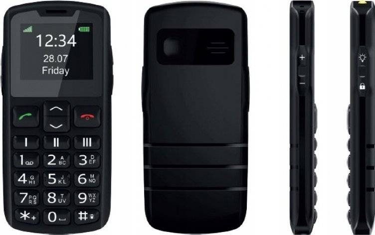 Телефон Beafon SL230, dual SIM, екран 2.3", црн