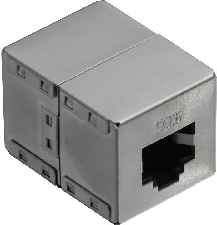 Lidhës LogiLink Inline NP0054, Cat.6, RJ-45, i argjendtë