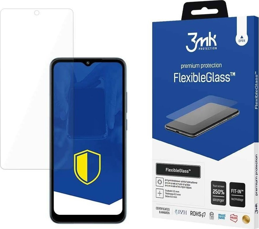 Mbrojtës ekrani 3MK FlexibleGlass për POCO C50, hibrid, rezistent ndaj gërvishtjeve, transparent