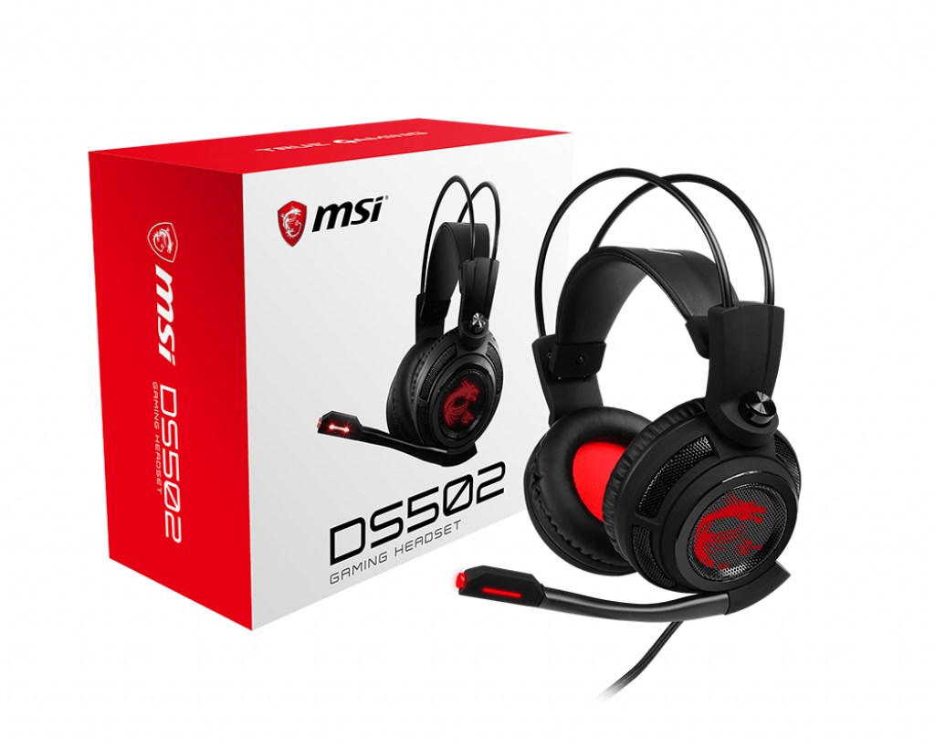 Kufje MSI DS502 Gaming 7.1 Surround, të zeza