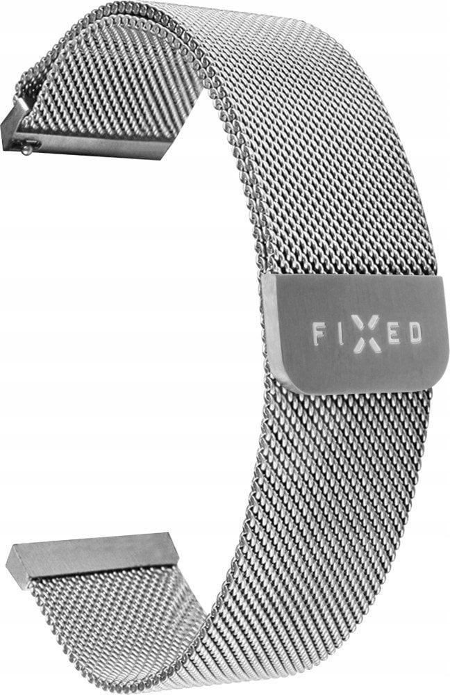Rrip metalik FIXED Mesh Strap 20mm, i argjendtë