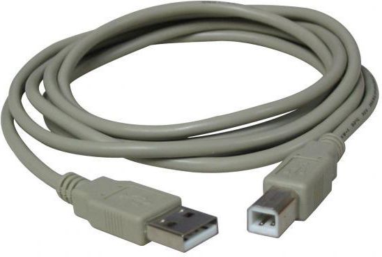 Kabllo USB Logo USB-A - USB-B (17059), 3 m, e bardhë