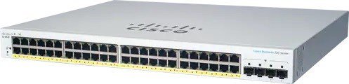 Switch Cisco CBS220-48P-4G, 48 porta Gigabit, PoE, gri