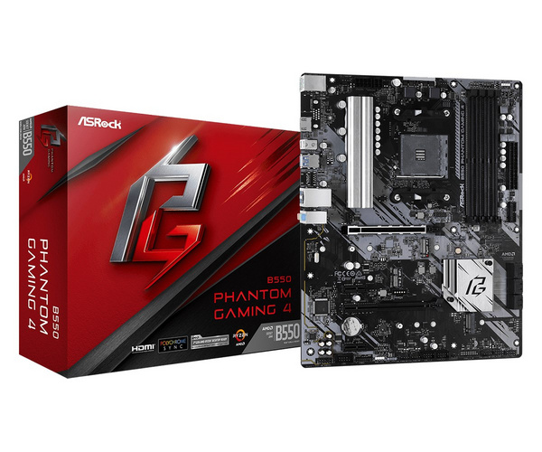 Pllakë amë Asrock B550 Phantom Gaming 4 Socket AM4 ATX AMD  B550