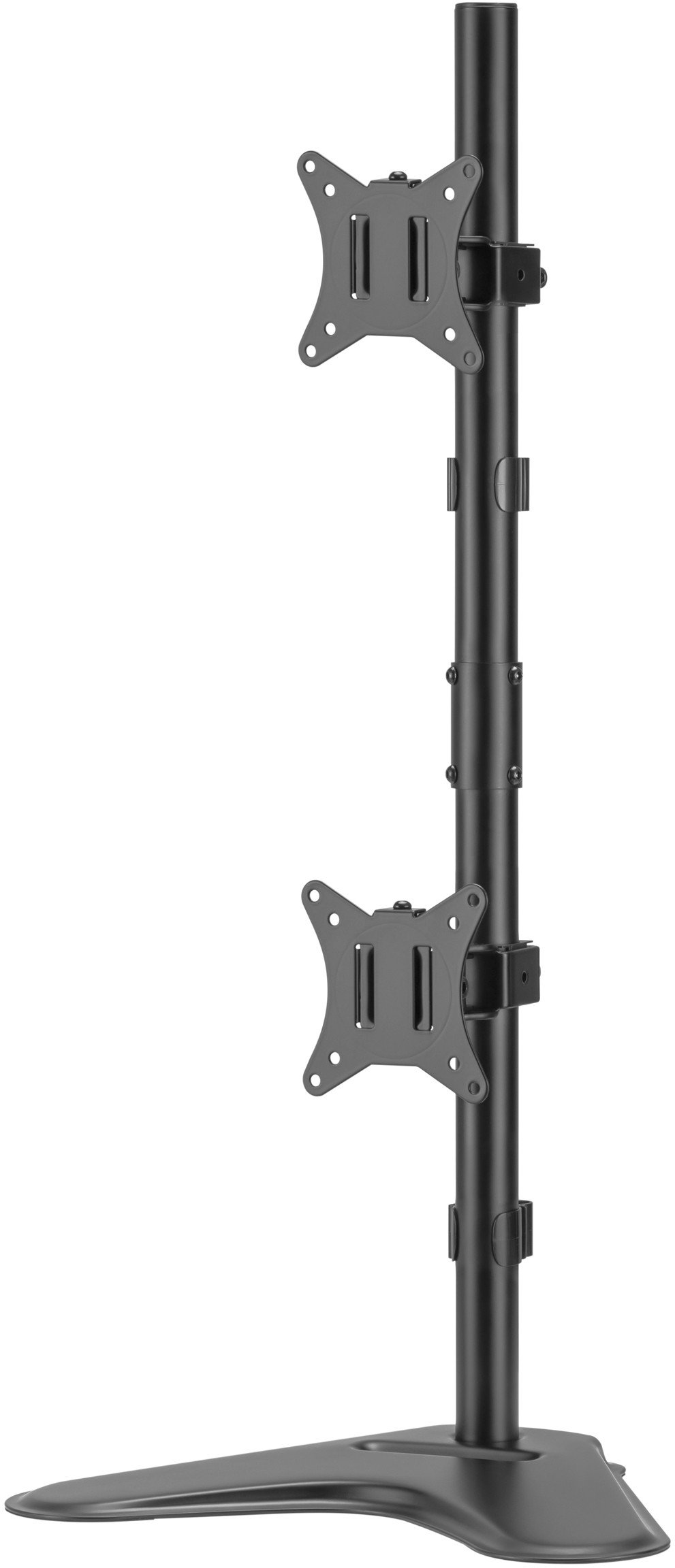 Stativ monitorësh Equip, për 2 monitorë 17"-32", montim vertikal, i zi