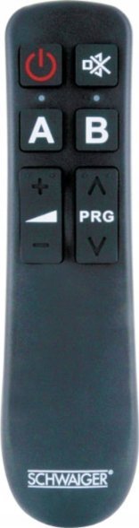 Telekomandë universale Schwaiger UFB100U533, për TV, me butona klasikë, e zezë