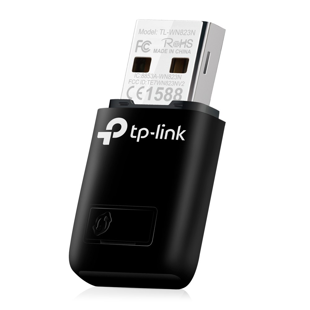 Përshtatës Wi-Fi TP-Link TL-WN823N, USB 2.0, 300 Mbps, i zi