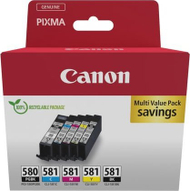 Set fishekë boje Canon 2078C008 PGI-580 CLI-581, 5 copa, origjinal, multicolor