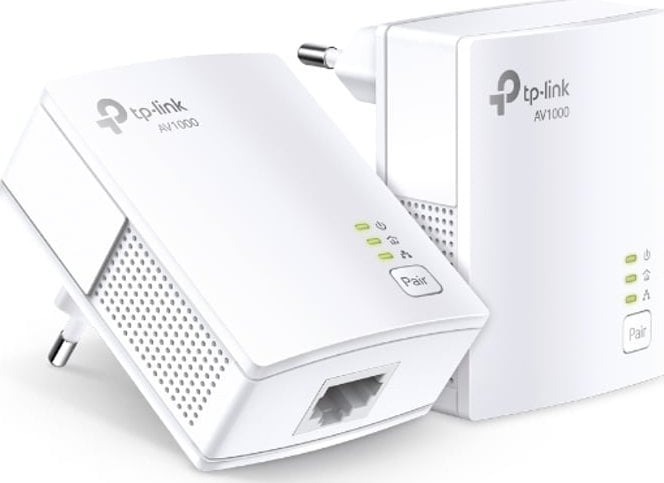 Пауерлајн адаптер TP-Link TL-PA7019 Kit, 1Gbps, гигабитен етернет, бел
