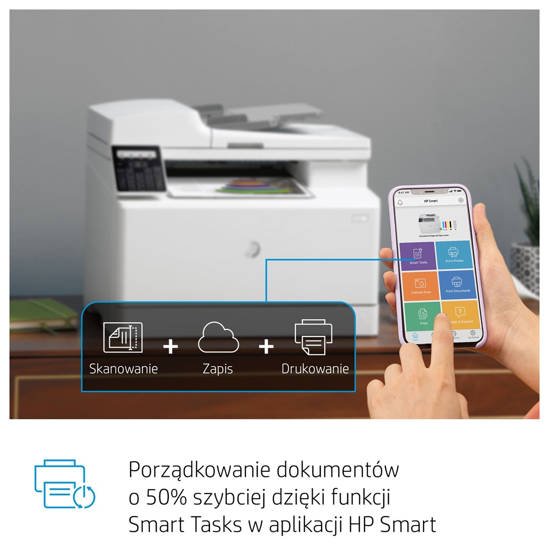 Printer HP Color LaserJet Pro M183fw, All-in-One, i bardhë
