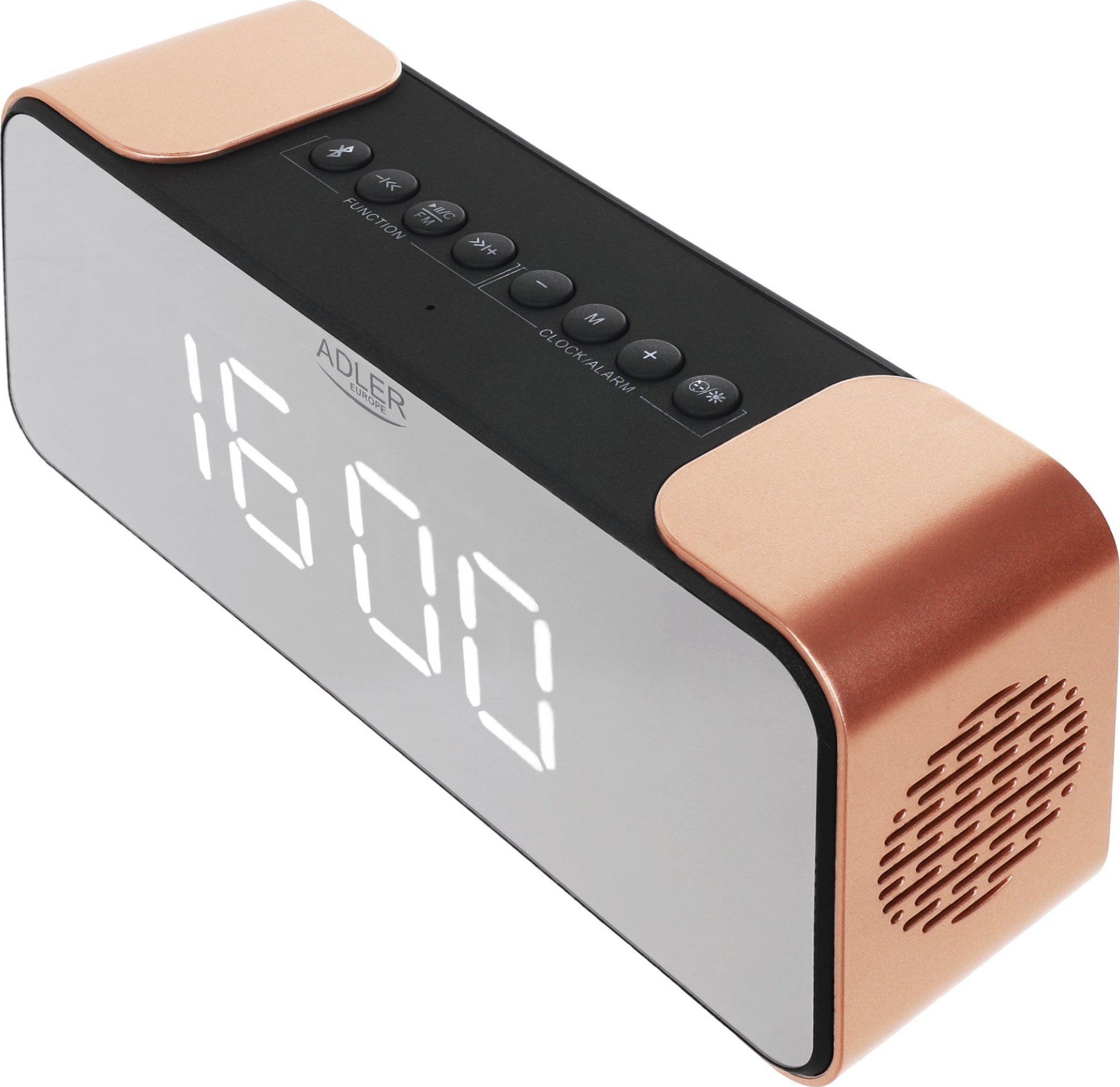 Radio alarm Adler AD1190, Bluetooth, ekran LED, bakër