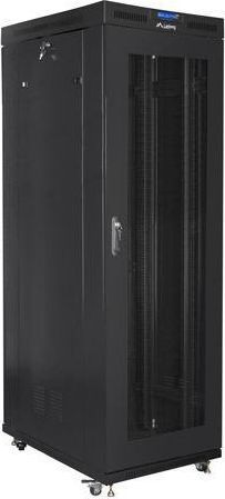 Стоечка мрежна кутија Lanberg Standing Cabinet 19" FF01-8042-23BL, 42U, 800kg, црна