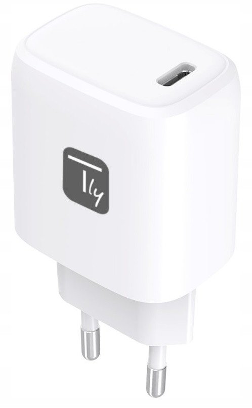 Karikues muror Techly GaN USB C, 20W, portë USB C, i bardhë