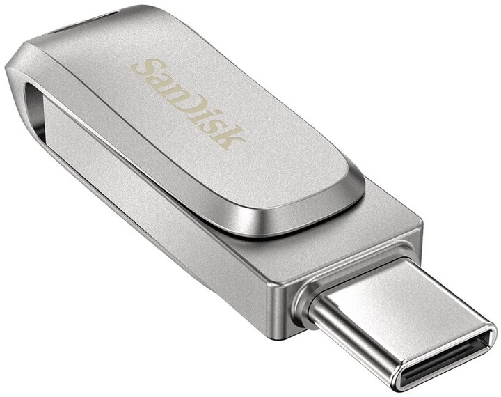 USB SanDisk Ultra Dual Drive Luxe, 32GB, argjendtë