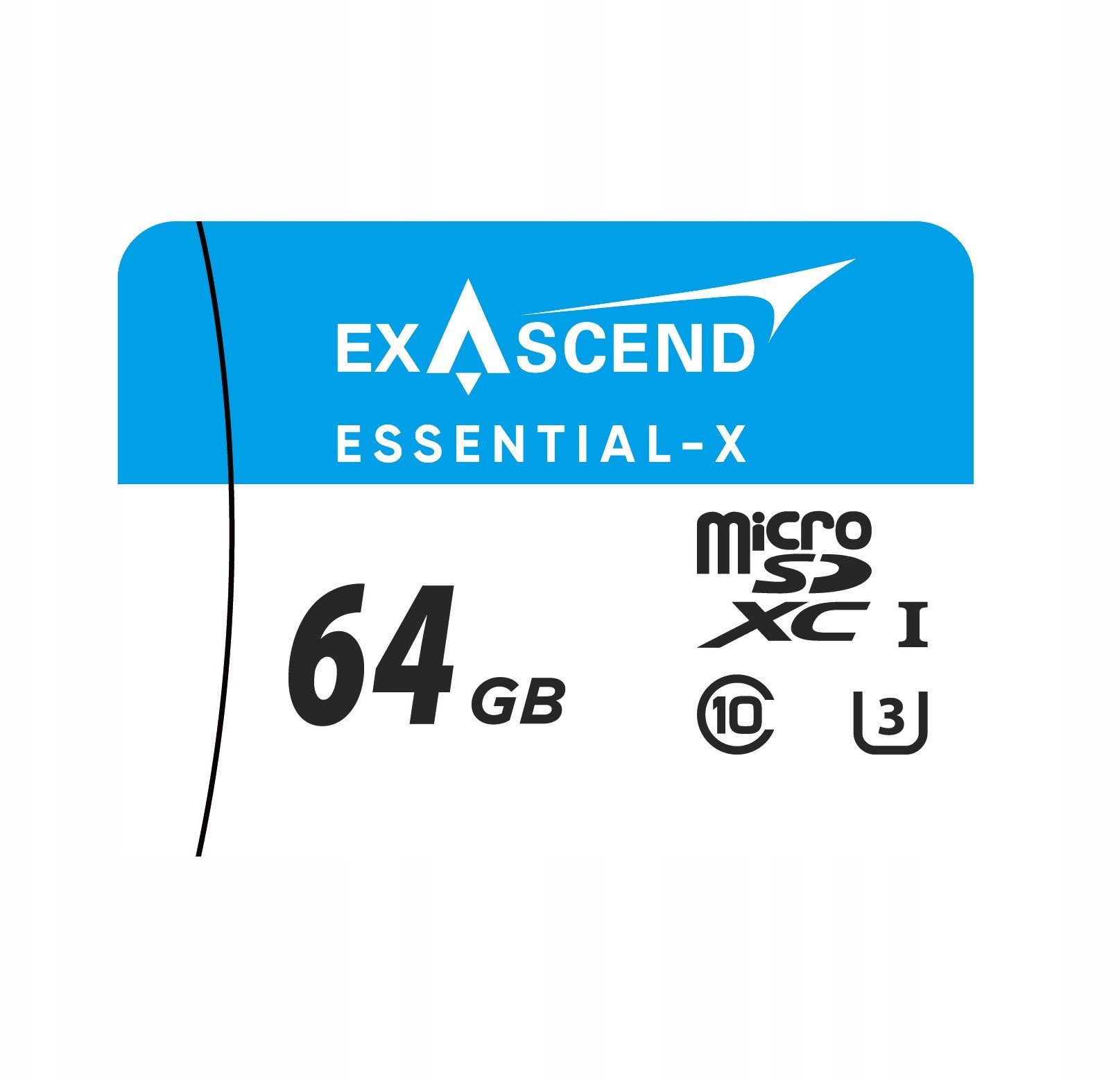 Kartë memorie Exascend Essential X microSD, 64GB, UHS I U3