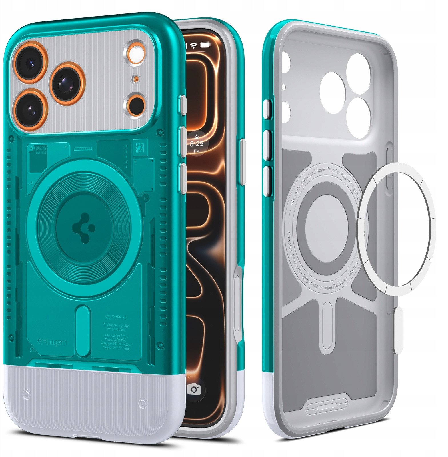 Mbulesë telefoni Spigen Classic C1 MagSafe për iPhone 17 Pro Max, blu