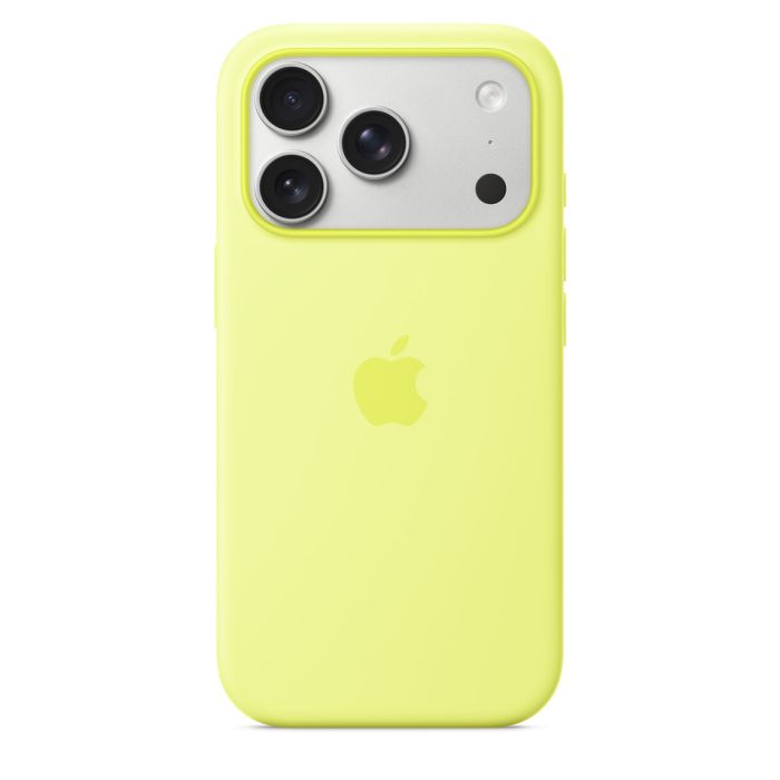 Apple iPhone 17 Pro Silicone Case with MagSafe, Neon Yellow