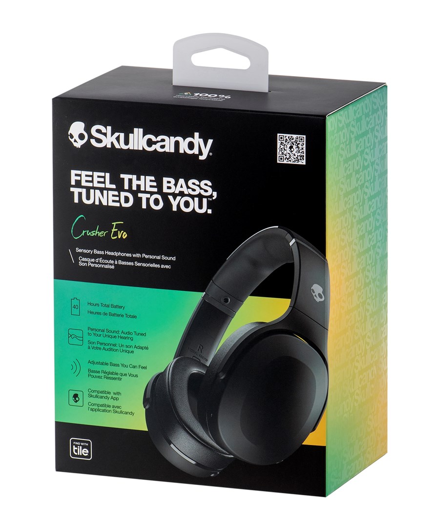 Kufje Skullcandy Crusher Evo, Wireless, të zeza