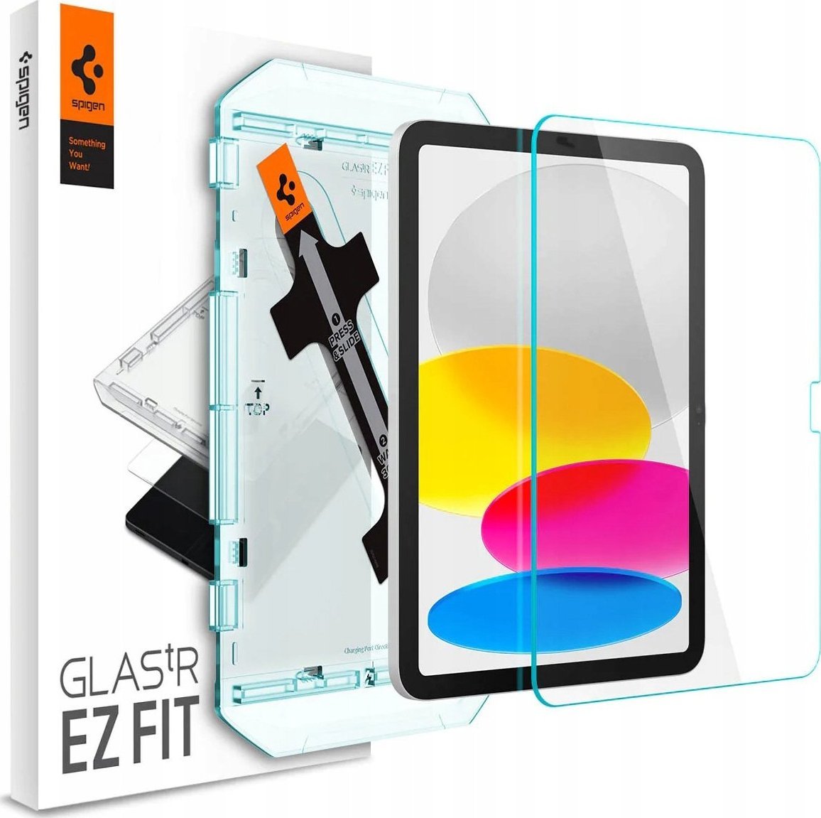 Mbrojtës ekrani Spigen GLAS.tR EZ Fit, për iPad 10 10.9", xham i temperuar, transparent