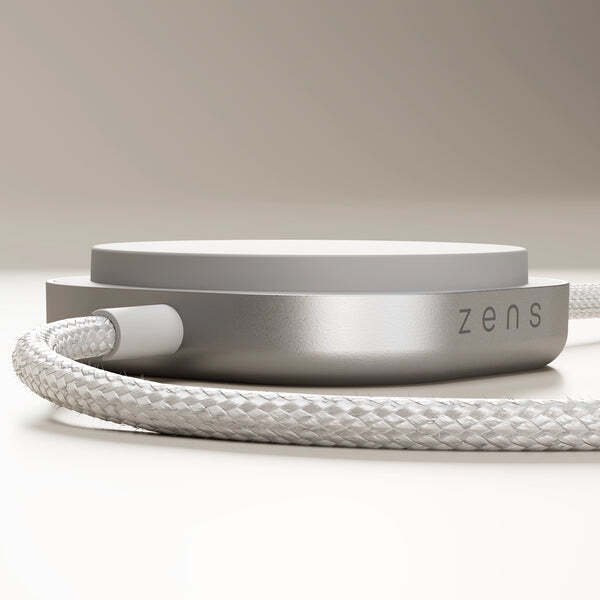 Кабел за полнење Zens USB C Pro 2, USB C во USB C, 1.5 m, сребрена