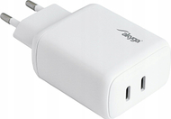 Karikues rrjeti Akyga AK-CH-19, 40W, 2x USB-C PD Quick Charge 3.0, i bardhë