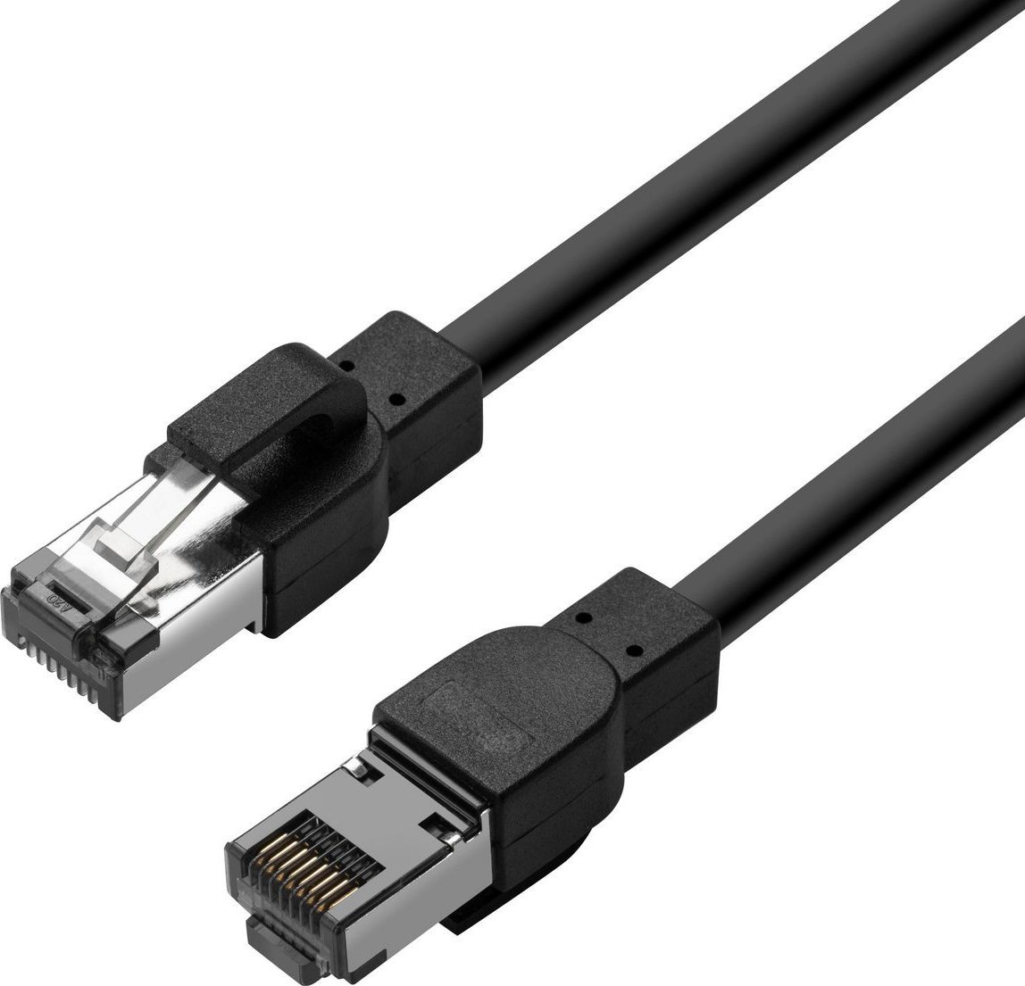 Kabllo rrjeti Lanview Cat6a HIGH FLEX S FTP, 25m, 10 Gbit s, e zezë