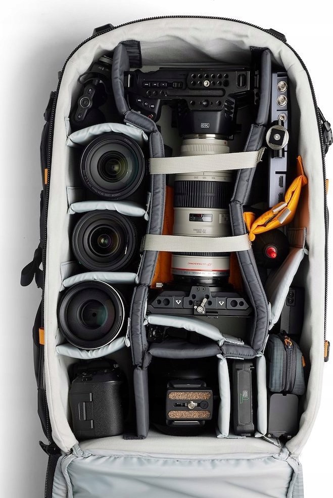 Професионална фотографска ранка Lowepro Pro Trekker BP 650 AW II, отпорна на временски услови, сива