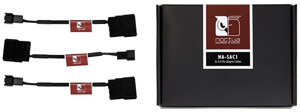 Kabllo përshtatëse për ftohës Noctua Na-Sac1, 125 mm TO-AC1, 3 copë