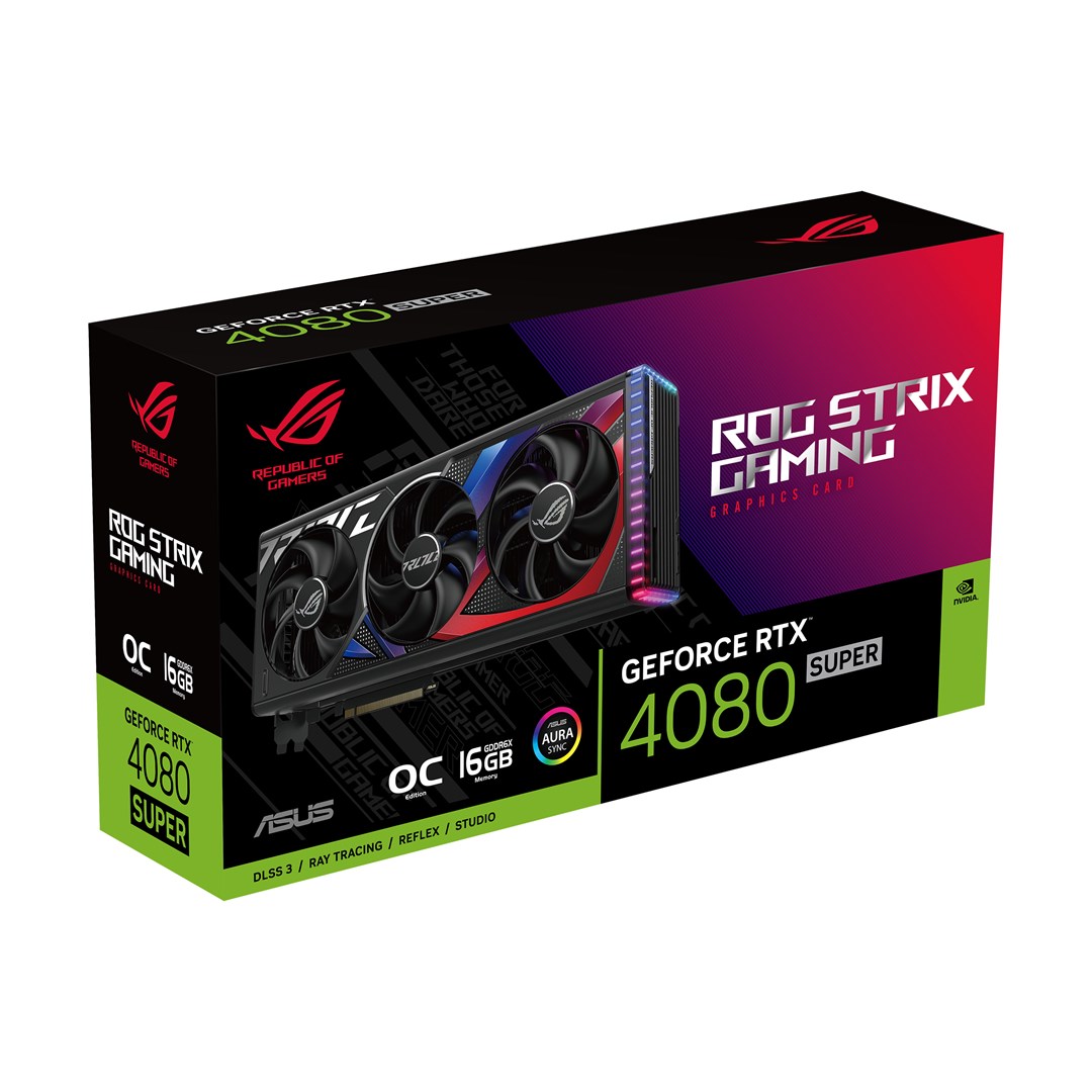 Kartë grafike ASUS ROG Gaming NVIDIA GeForce RTX 4080 SUPER, 16 GB GDDR6X
