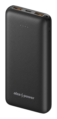 Powerbank AlzaPower Onyx, 20000mAh, Fast Charge PD 3.0 QC 3.0, i zi