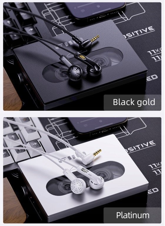 Слушалки FiiO JF11 MIC, со микрофон, со кабел, бели