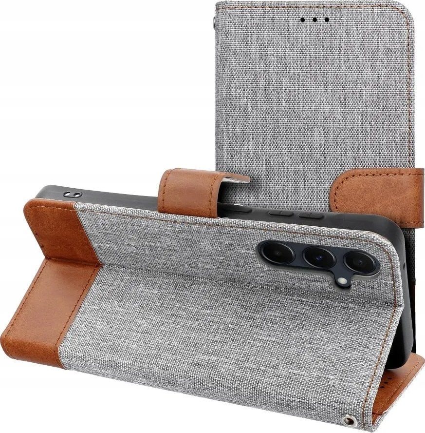 Футрола за телефон Jeans Book Case за Xiaomi Redmi Note 14 4G, со капак, со прегради за картички, сина