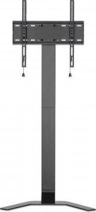 Stendë dyshemeje për TV Manhattan, 37" 55", ultra e hollë, metalike e zezë