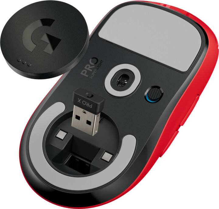 [OUTLET] Maus Logitech G Pro X Superlight, i kuq	