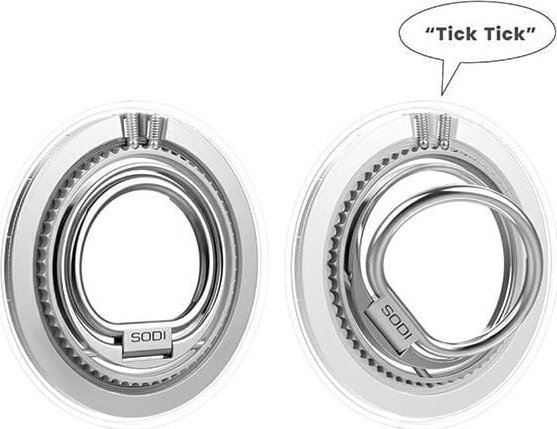 Mbajtëse unazë magnetike për telefon Sodi BM-350, MagSafe, e bardhë