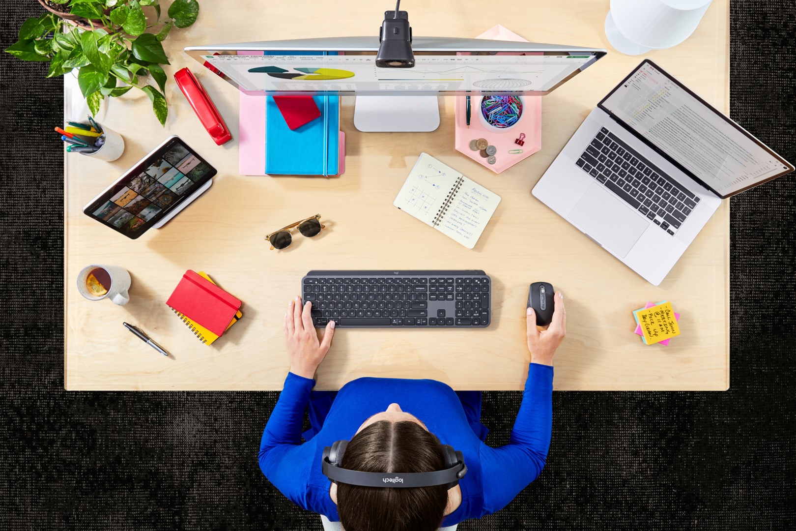 Tastierë Logitech MX Keys, Wireless, e hirtë