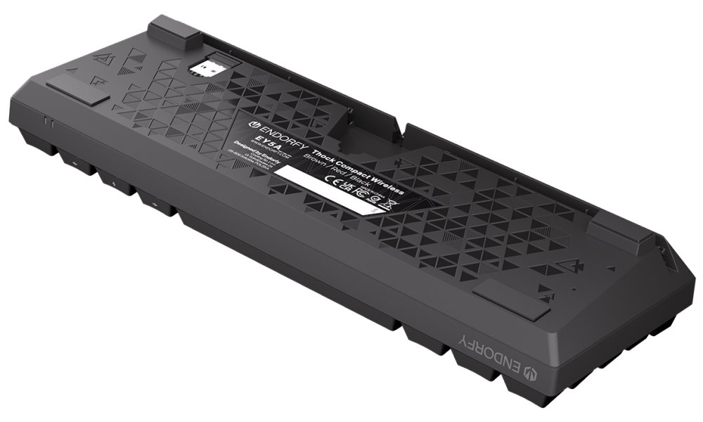 Tastierë Endorfy Thock Compact Wireless Red, Kailh Box Red, US, e zezë
