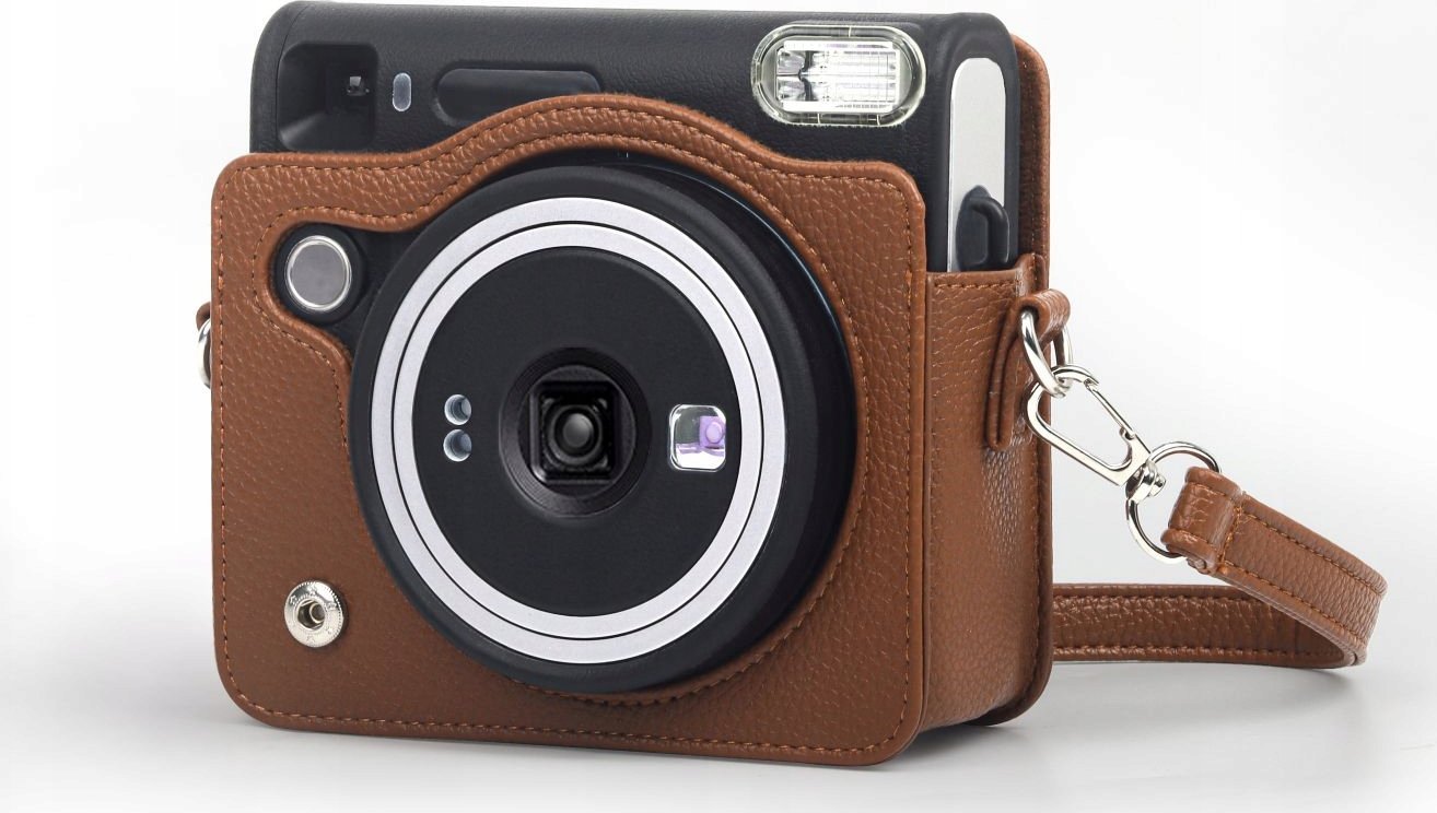 Çantë mbrojtëse Loveinstant për Fujifilm Instax Square SQ40, lëkurë ekologjike, kafe
