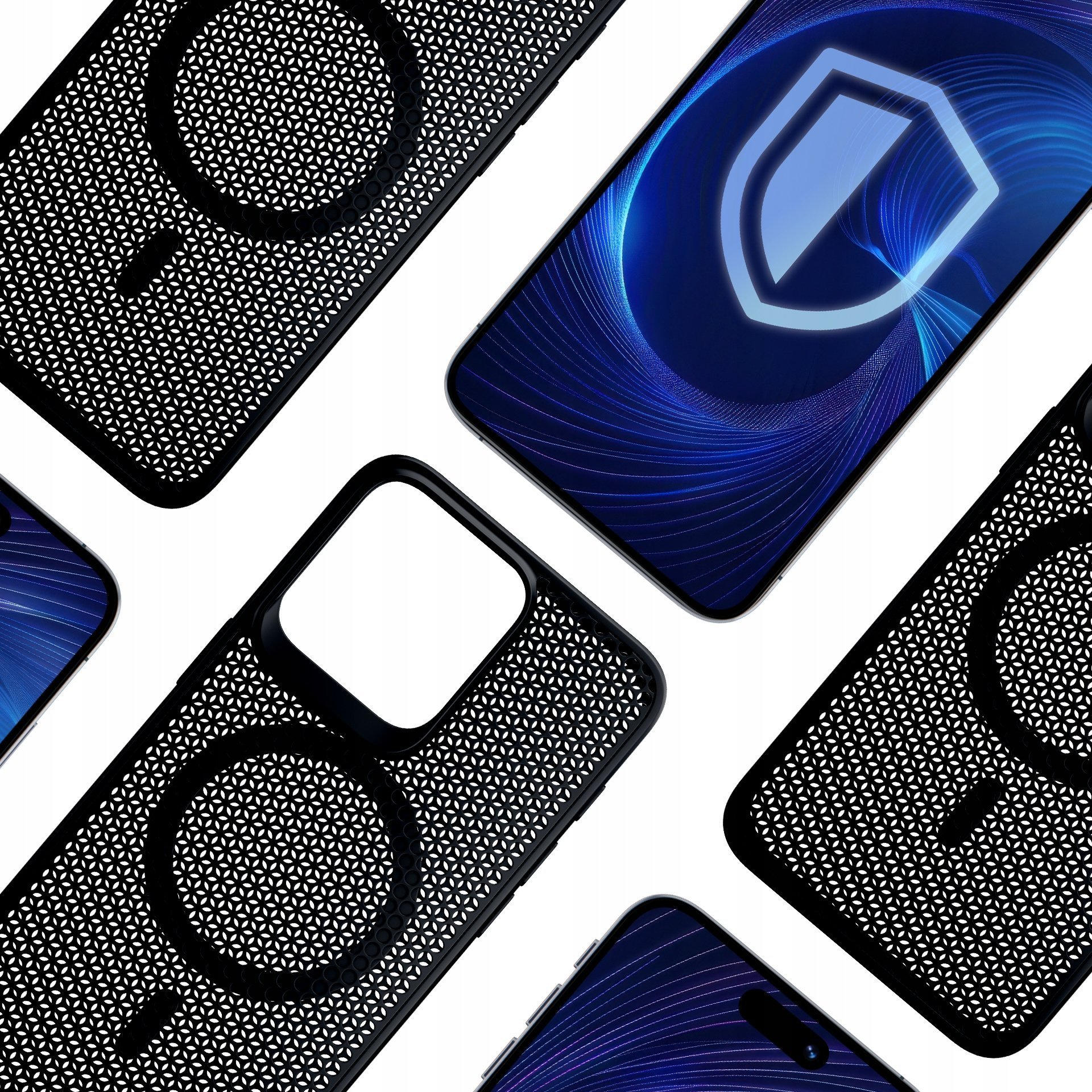 Maskë mbrojtëse 3MK COOLing MagCase për iPhone 15 Pro, kompatibile MagSafe, transparente