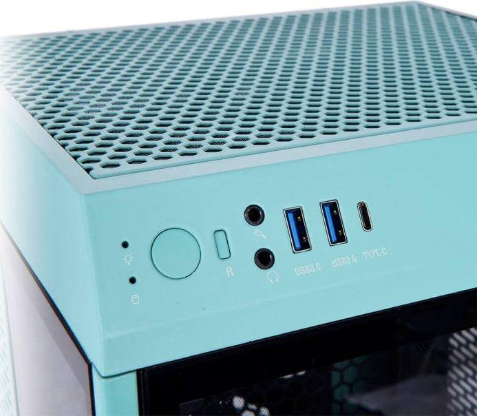 Kasë Thermaltake The Tower 100 Mini Turquoise, Mini Tower